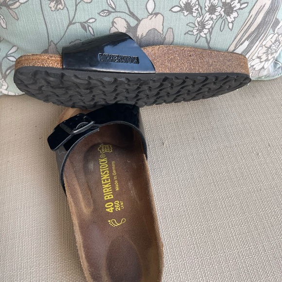 BIRKENSTOCK MADRID BLACK SANDALS WOMEN’S SIZE 9 MEN’S SIZE 7 - Picture 7 of 11